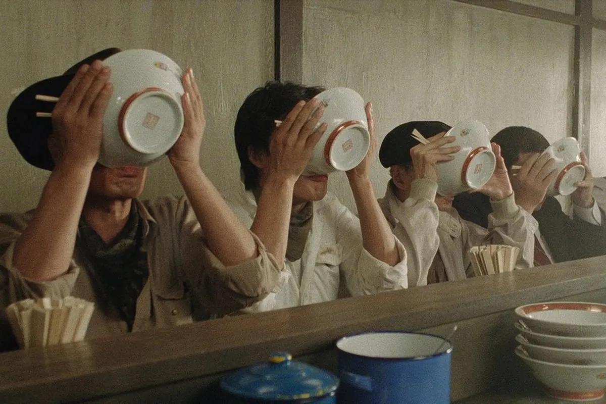 A still from the film Tampopo, a Japanese cinematic classic